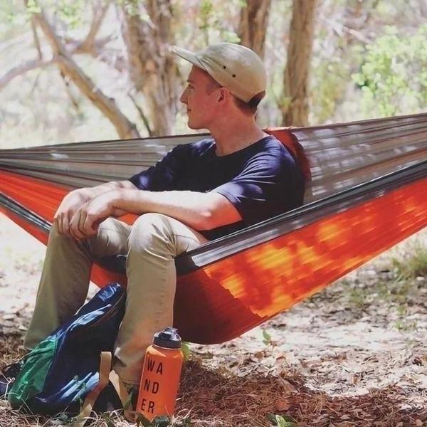 Imagem de Rede Portátil de Nylon para Camping - Tecido de Paraquedas de Alta Resistência