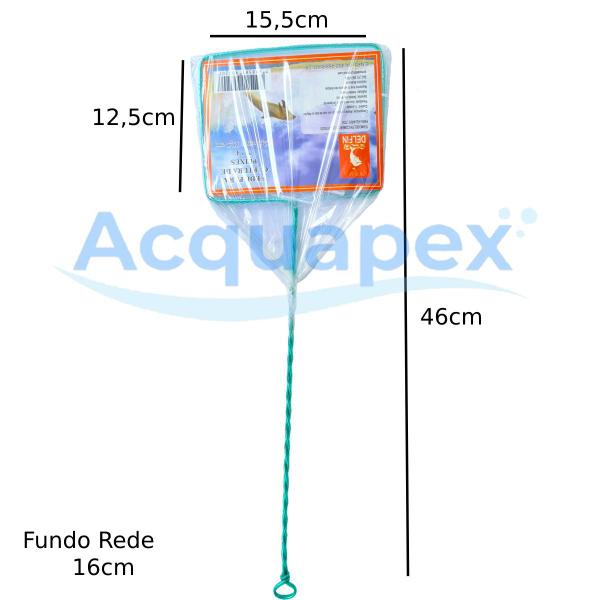 Imagem de Redinha para peixes nº4 (12,5x15,5cm) Rede p/ Aquário grande
