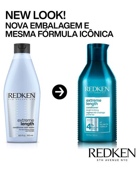 Redken Extreme Length Condicionador Antiquebra - 300ml Imagem de Redken Extreme Length Condicionador Antiquebra - 300ml