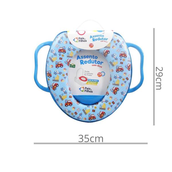 Imagem de Redutor Assento Macio Vaso Sanitario Infantil Bebe Com Alça