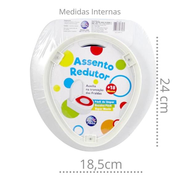 Imagem de Redutor Assento Macio Vaso Sanitario Infantil Bebe Com Alça