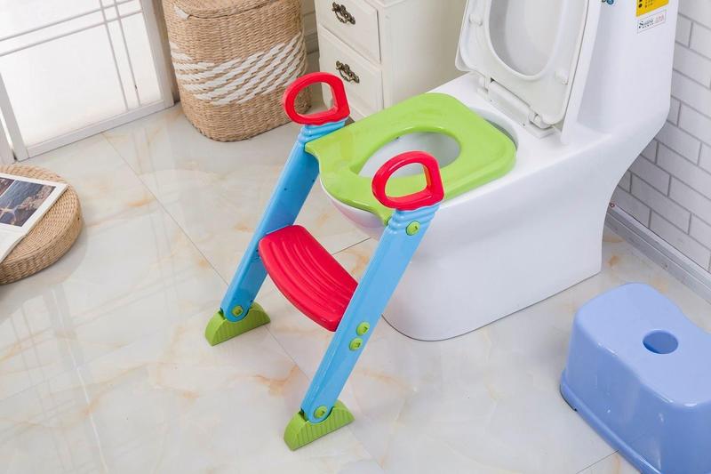 Imagem de Redutor Assento Sanitário Infantil Com Escadinha Multi Color Baby Style