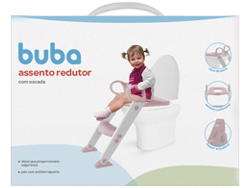 Imagem de Redutor de Assento com Escada Buba - Rosa Baby