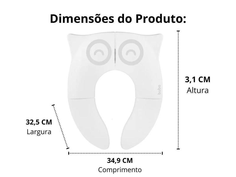 Imagem de Redutor De Assento Dobrável - Coruja - Buba 13779