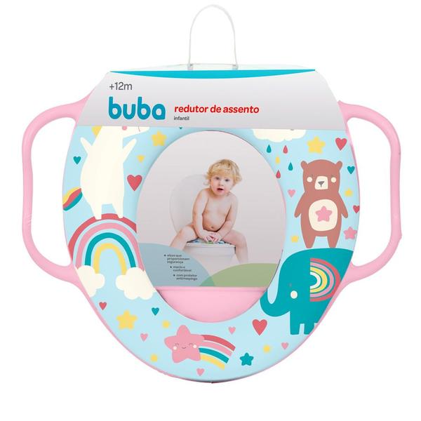 Imagem de Redutor de Assento Infantil Buba +12 Meses Arco Iris Desenhos Sortidos 1 Unidade