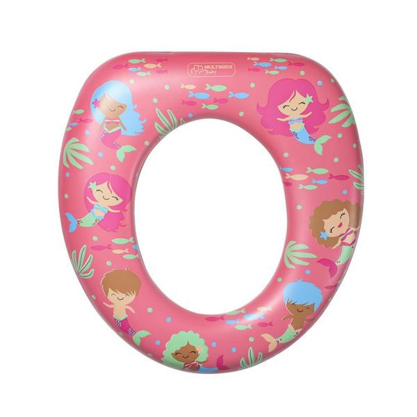 Imagem de Redutor de Assento Para Vaso Sanitário Soft Seat Rosa Multikids