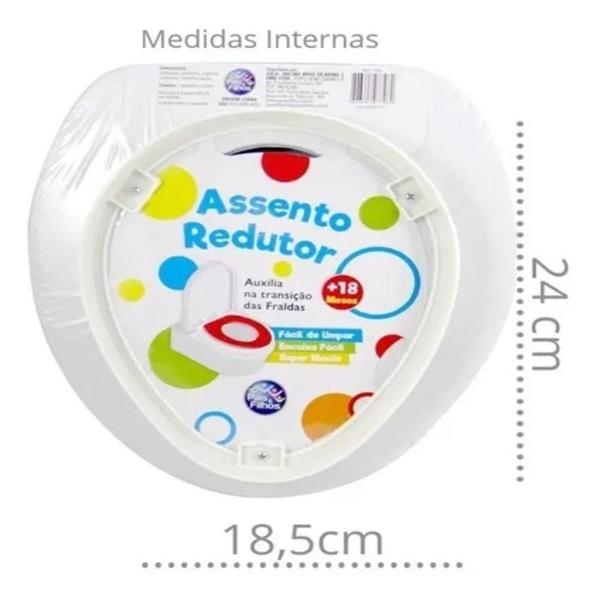 Imagem de Redutor de assento sanitario para vaso infantil adaptador acolchoado com espuma menina menino