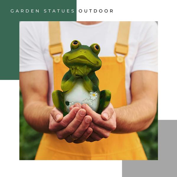 Imagem de Redwix Garden Frog Figurines - Decoração de sapo bonito - Alpendre Fro