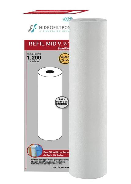 Imagem de Refil 25 Filter Flux 9.3/4 Liso Polipropileno 905-0001 Hidrofiltros