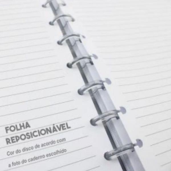 Imagem de Refil A5 Quadriculado Caderno Discos 90g/m2 Pop Disc 50Fls