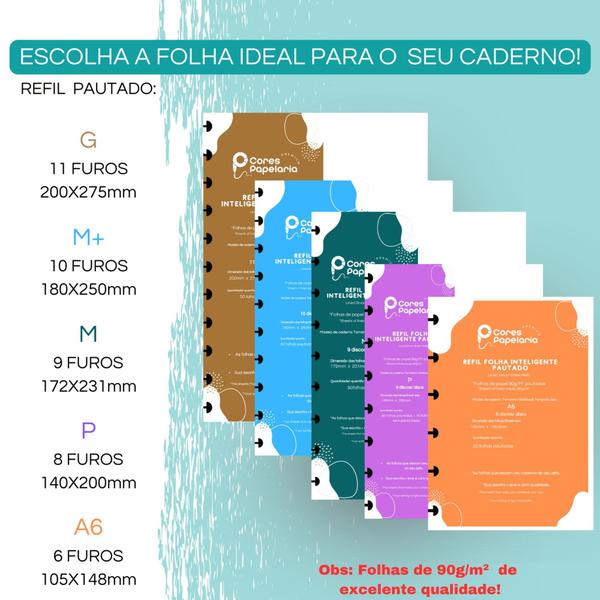 Imagem de Refil Caderno de Disco Sistema Inteligente I Milkshake de Pandinha 