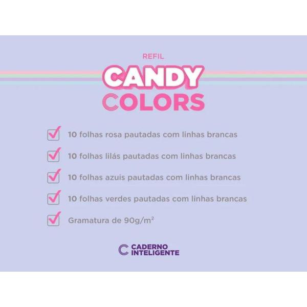 Imagem de Refil Candy Colors Linha Branca Gr 90g - Caderno Inteligente