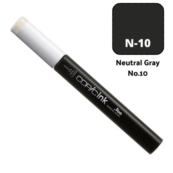 Imagem de Refil Copic Ink Sketch Ciao Classic Wide Cor Neutral Gray 10