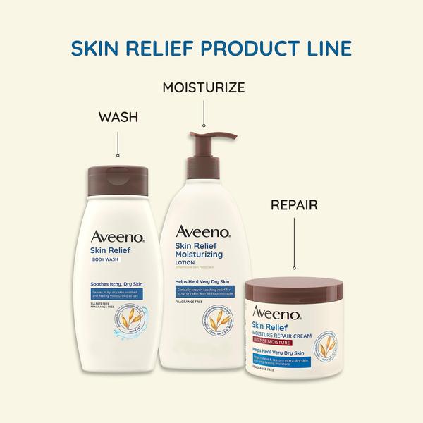 Imagem de Refil de 1,06 L para sabonete corporal Aveeno Skin Relief sem perfume