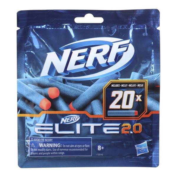 Imagem de Refil de Dardos Nerf Elite 2.0 F0040 - 1 Embalagem com 20 Unidades