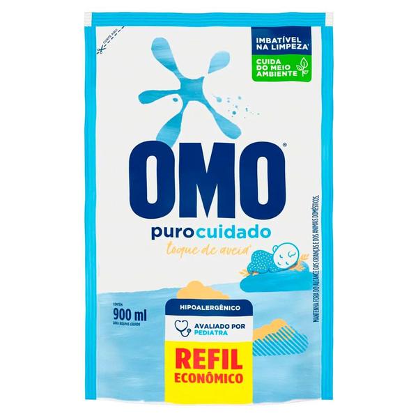 Imagem de Refil de Sabão Líquido Puro Cuidado Omo 900ml