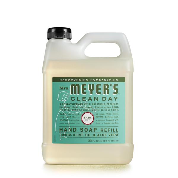 Imagem de Refil de sabonete para mãos MRS. MEYER'S CLEAN DAY Basil 1L