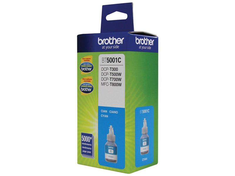 Refil de tinta Brother BT5001C - Ciano Imagem de Refil de tinta Brother BT5001C - Ciano