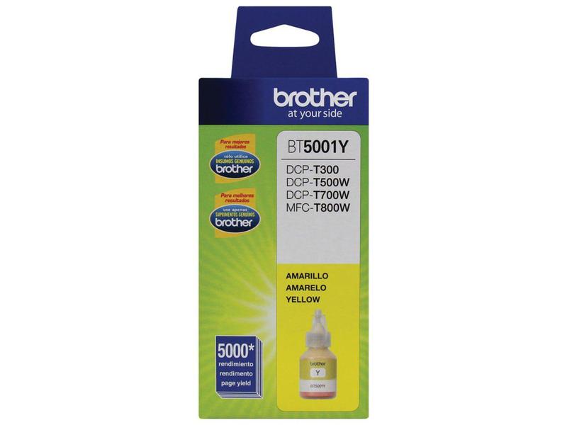 Refil de tinta Brother BT5001Y - Amarelo Imagem de Refil de tinta Brother BT5001Y - Amarelo