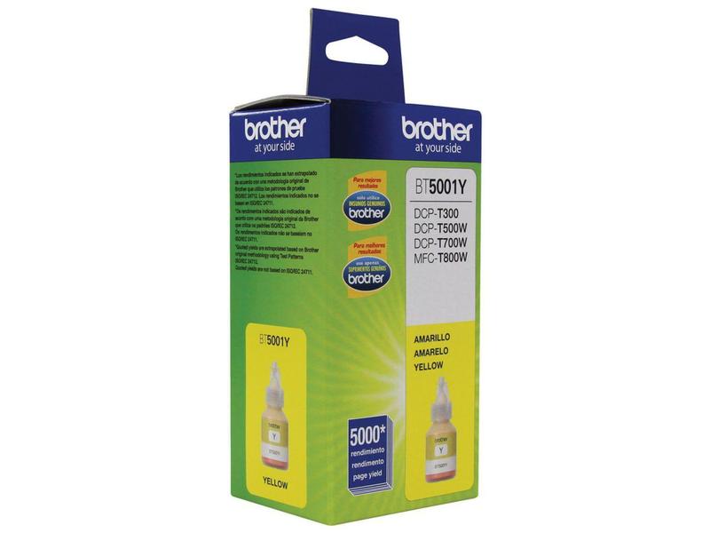 Refil de tinta Brother BT5001Y - Amarelo Imagem de Refil de tinta Brother BT5001Y - Amarelo