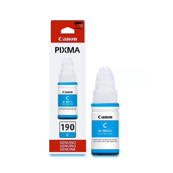 Refil de Tinta Canon GI-190 Ciano - Cânon Imagem de Refil de Tinta Canon GI-190 Ciano