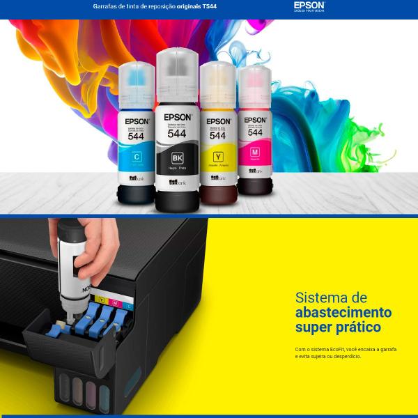 Imagem de Refil de Tinta Epson T544 Colors Original