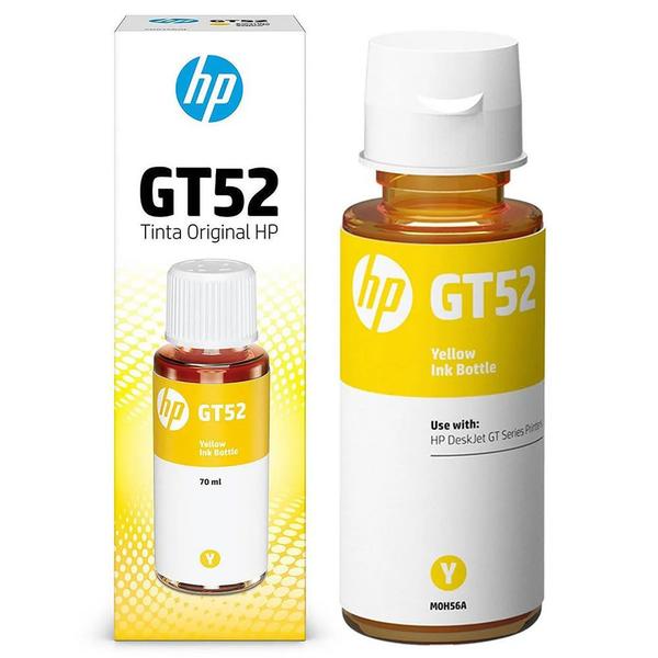 Imagem de Refil de Tinta HP GT52, Amarelo, 70ML