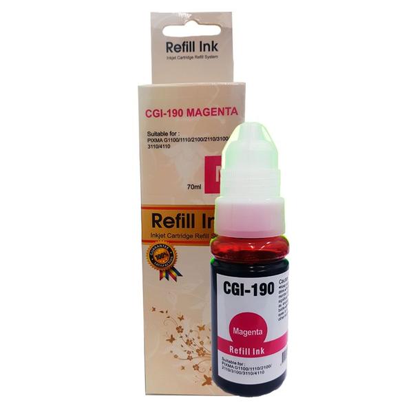 Imagem de Refil de Tinta Pro Resolution Gi190 para canon G1100 G1110 G2100 G2110 G3100 G3102 G3110 G3111 G4100 G4110 G4111 Magenta 70ml