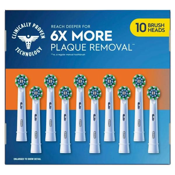 Imagem de Refil Escova Elétrica Oral B CrossAction X com 10 Unidades