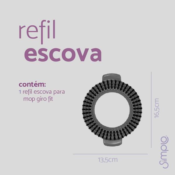 Imagem de Refil Escova Limpeza Pesada Mop Giro Fit - Simplo