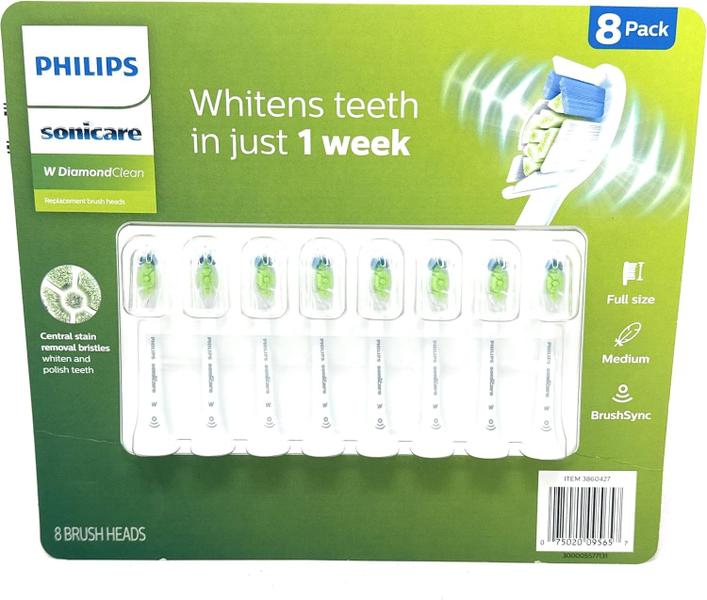 Imagem de Refil Escova Philips Sonicare DiamondClean - 8 Unidades