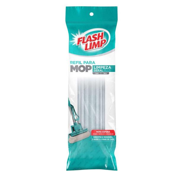 Imagem de Refil Esponja Mop Limpeza Geral Plus Rmop7671 - Flashlimp