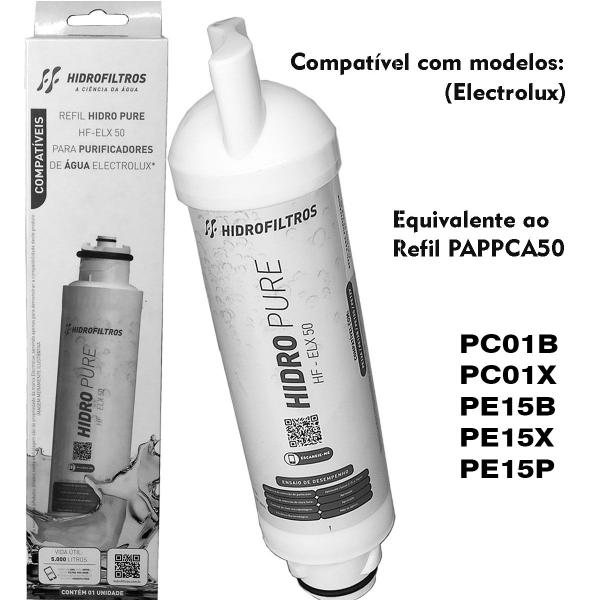 Imagem de Refil Filtro Electrolux Purificador PC01B PC01X PE15B PE15X PE15P Compatível PAPPCA50