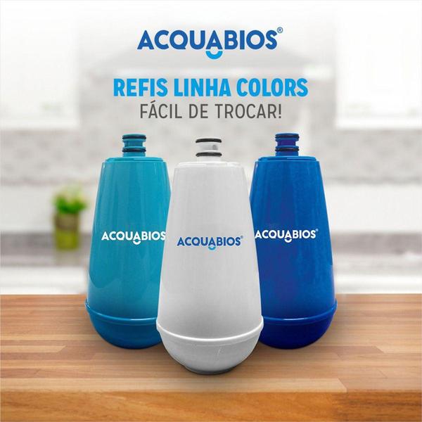 Imagem de Refil Filtro Para Torneira Com Filtro Acquabios E05 Cores