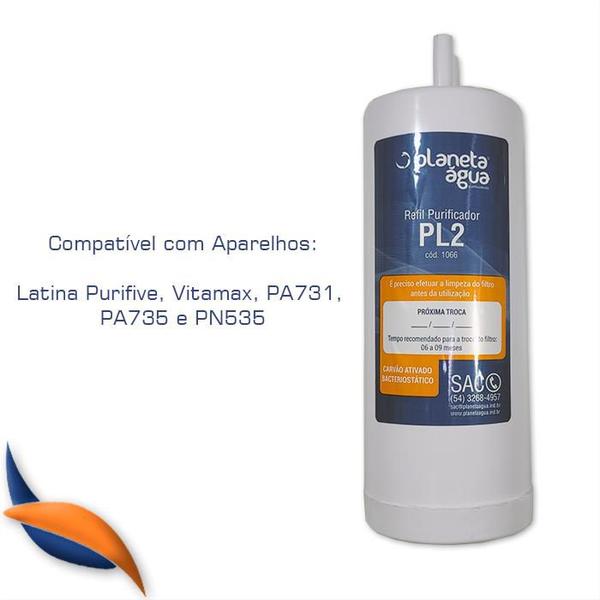 Imagem de Refil Filtro Planeta Água Purificador Latina Vitamax 1066 / 1066A