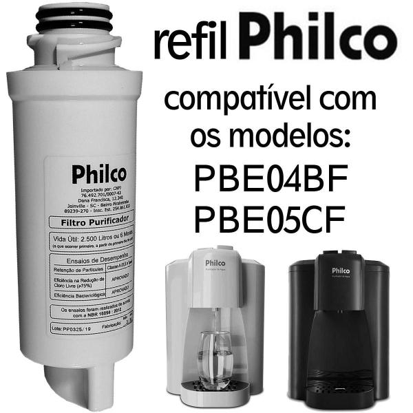Imagem de Refil Filtro Purificador Água Philco Pbe05Cf Pbe04Bf Ph20