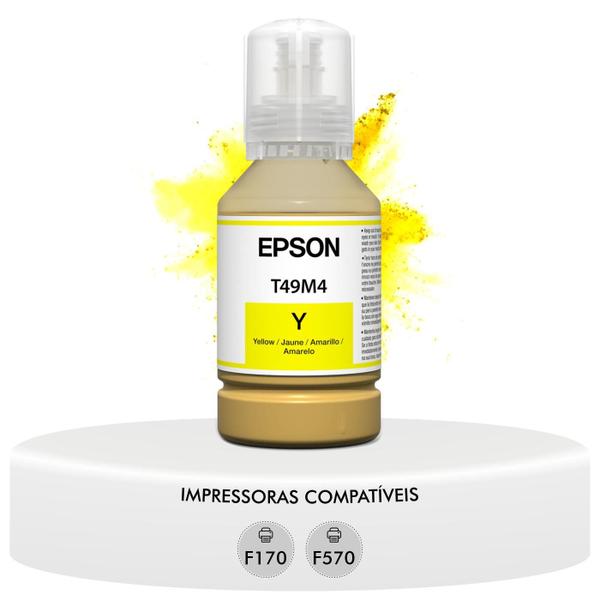Refil Garrafa de Tinta Epson T49M420 Original Amarela Sublimática Compatível SureColor F170 F570 F571 Imagem de Refil Garrafa de Tinta Epson T49M420 Original Amarela Sublimática Compatível SureColor F170 F570 F571