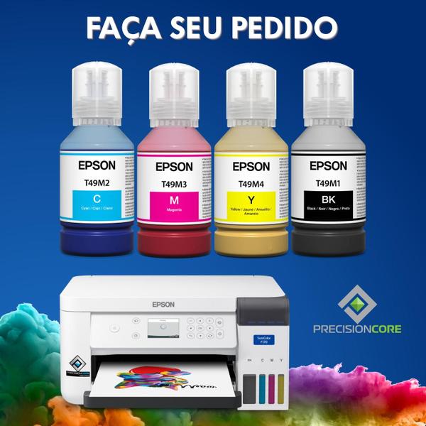 Refil Garrafa de Tinta Epson T49M420 Original Amarela Sublimática Compatível SureColor F170 F570 F571 Imagem de Refil Garrafa de Tinta Epson T49M420 Original Amarela Sublimática Compatível SureColor F170 F570 F571