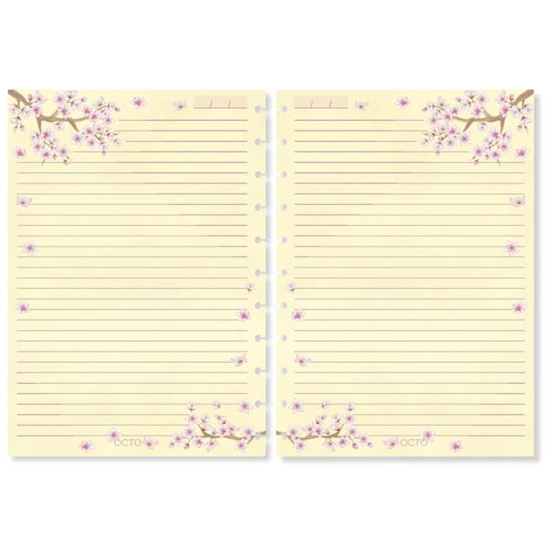 Imagem de Refil Grande Momentos Fls Pautadas - Caderno de Disco - 90g - OCTO - Sakura Flor de Cerejeira