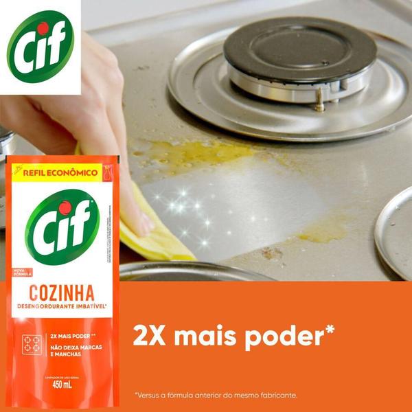 Imagem de Refil Limpador Cif Cozinha 450ml