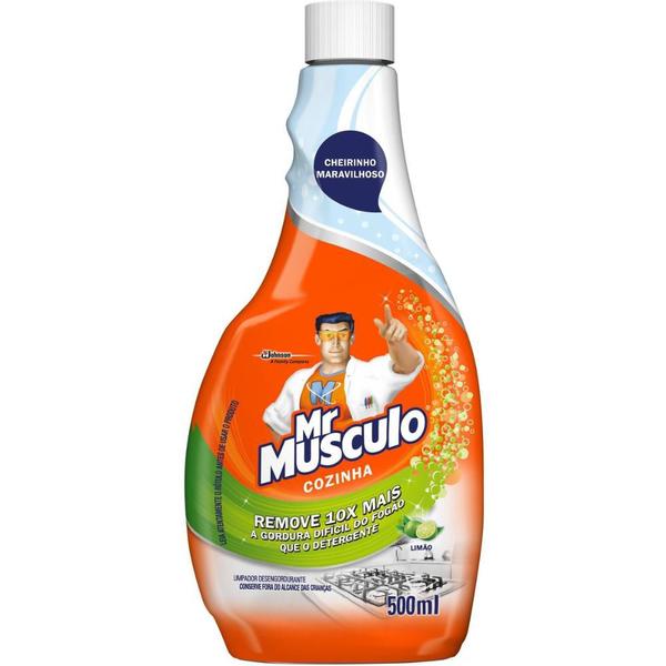 Imagem de Refil Limpador Desengordurante Mr Músculo Limão 500ml