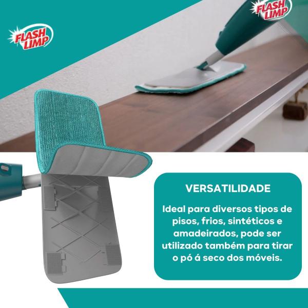 Imagem de Refil Microfibra Para Mop Spray Rmop7800 Verde Flash Limp