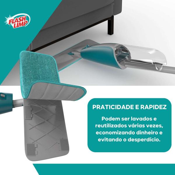 Imagem de Refil Microfibra Para Mop Spray Rmop7800 Verde Flash Limp