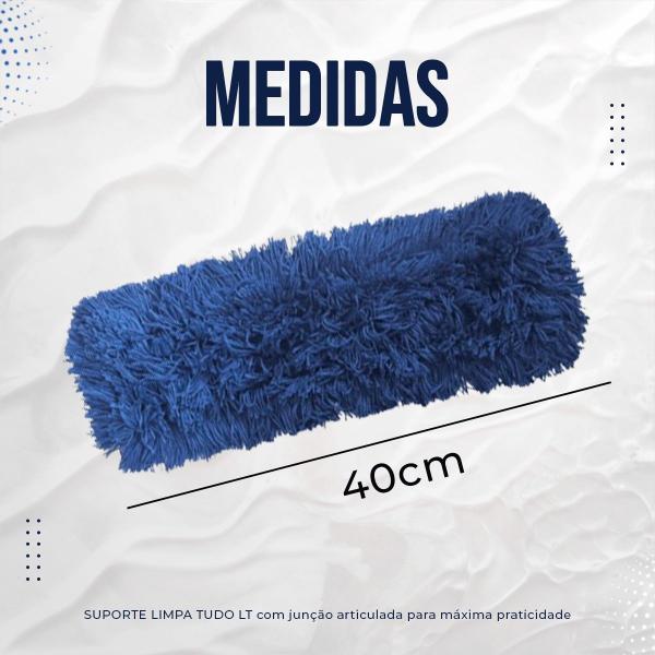 Imagem de Refil Mop Bralimpia Euro Azul Profissional tamanho a escolher 40 cm ou 60cm