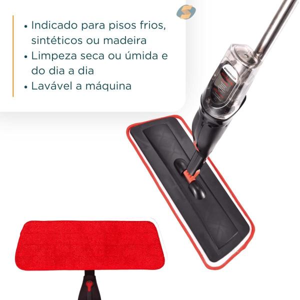 Imagem de Refil Mop Spray Vassoura Rodo Mágico De Limpeza - Powermaid