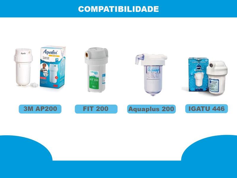 Imagem de Refil P/ Filtro 3m Aqualar AP200 Fit 200 Aquaplus 200 AB200