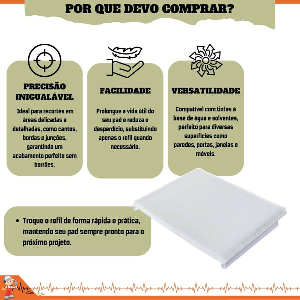 Refil Pad Para Recorte Acabamento Em Pintura 120mm 4,7" 2pçs - Atlas Imagem de Refil Pad Para Recorte Acabamento Em Pintura 120mm 4,7" 2pçs