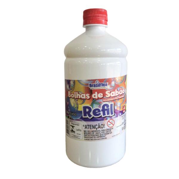 Imagem de Refil para Bolhas de Sabão Bubble Liquido 1 Litro Brasilflex