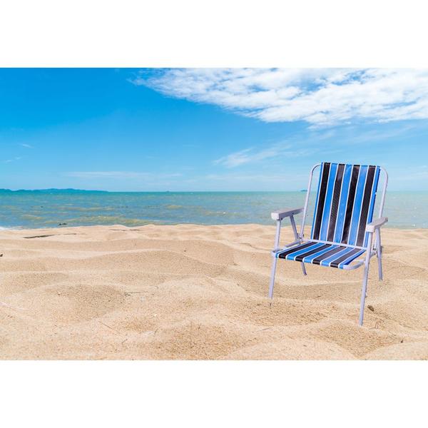 Refil Para Cadeira Praia Pano Kit Com 2 Unidades - Sol,mar e Lazer Imagem de Refil Para Cadeira Praia Pano Kit Com 2 Unidades