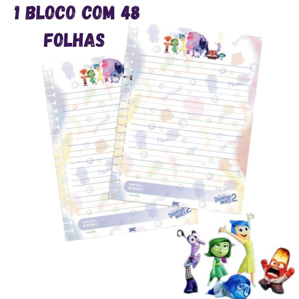 Imagem de Refil Para Caderno Mini Smart Divertidamente 2 Dac Original Com 48 Folhas Personalizadas